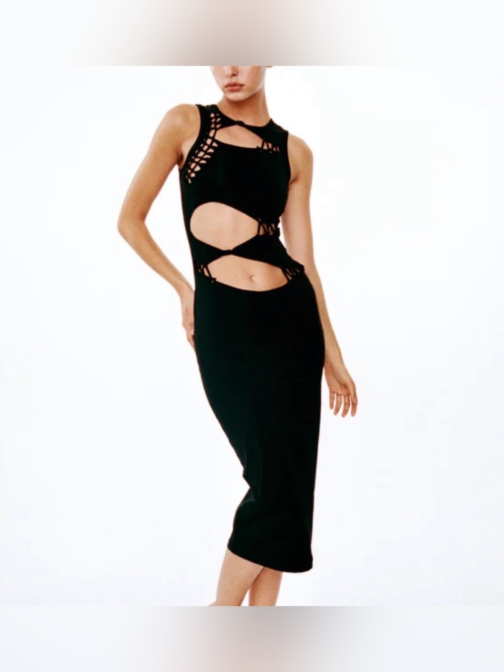 WITH JEAN BLAISE DRESS IN BLACK